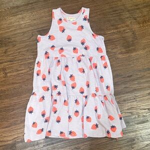 Tucker + Tate Kids Dress with Strawberry Print - White and Red